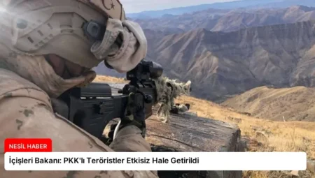 İçişleri Bakanı: PKK’lı Teröristler Etkisiz Hale Getirildi