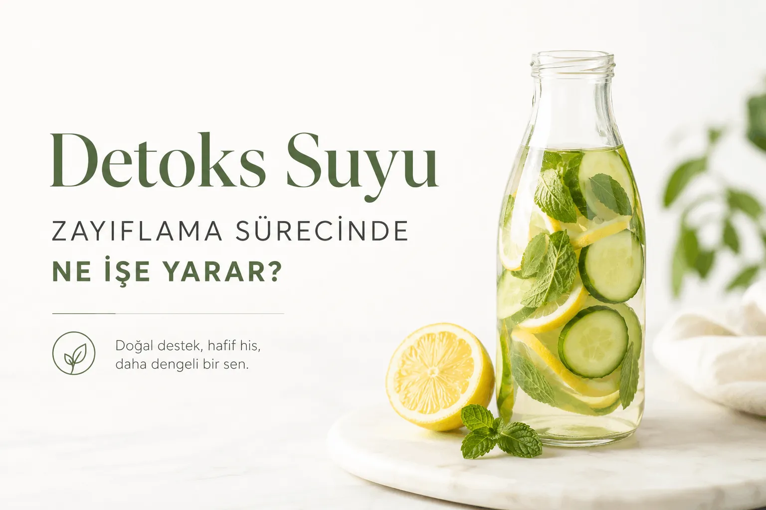 Detoks suyu zayıflama sürecinde ne işe yarar?