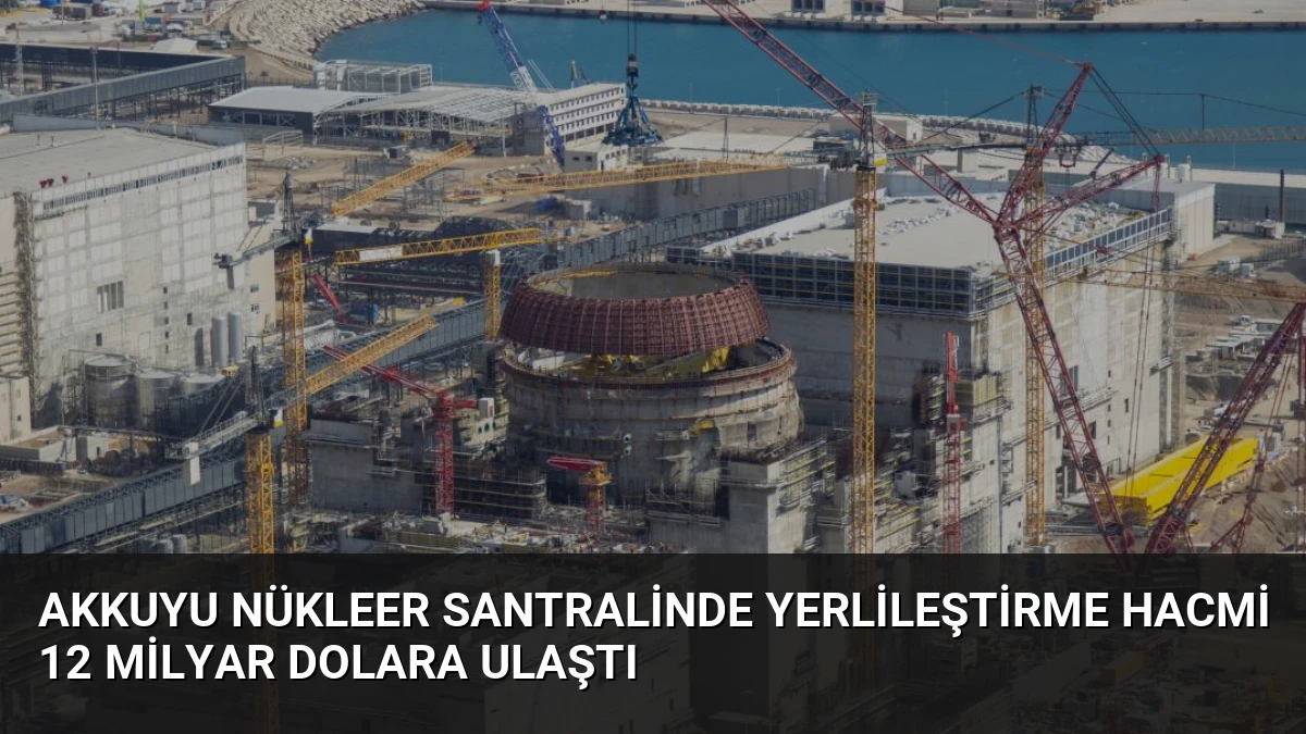 Akkuyu Nükleer Santralinde Yerlileştirme Hacmi 12 Milyar Dolara Ulaştı