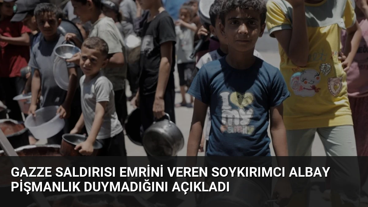 Gazze Saldırısı Emrini Veren Soykırımcı Albay Pişmanlık Duymadığını Açıkladı