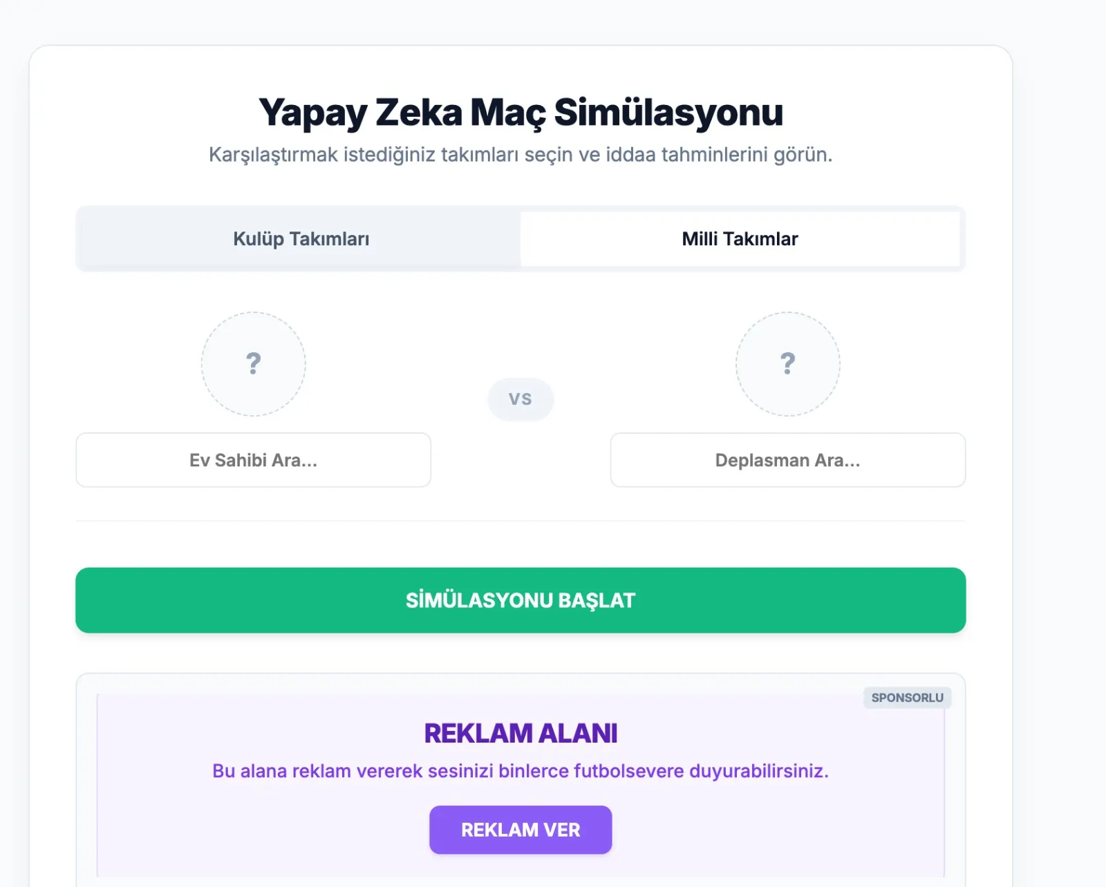 Futbol Analitiğinde Devrim: Yapay Zeka Destekli İstatistik Platformu Sanal Maç ile Tanışın